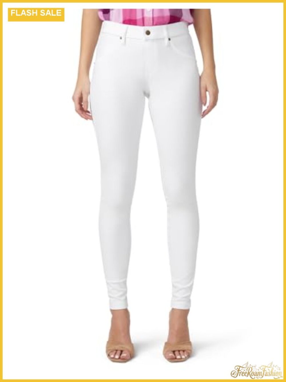High Waisted Denim Leggings for Women, Cotton Stretch Skinny Leggings